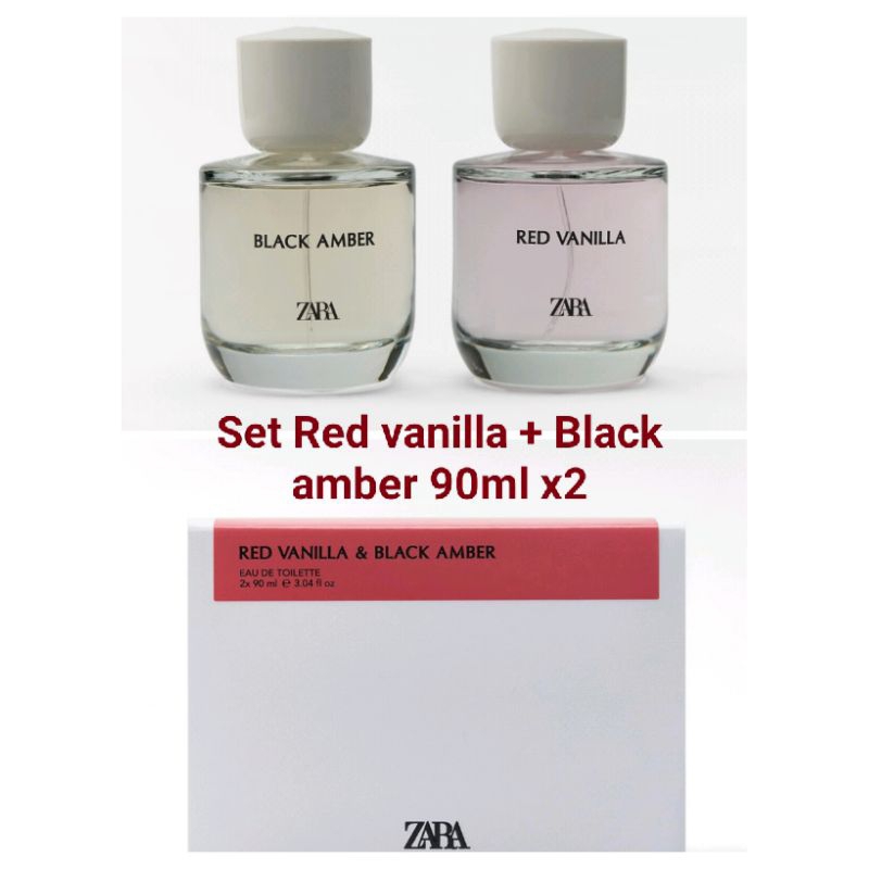 Set 2 chai nước hoa zara Red Vanilla + Black Amber 100ml | BigBuy360 - bigbuy360.vn