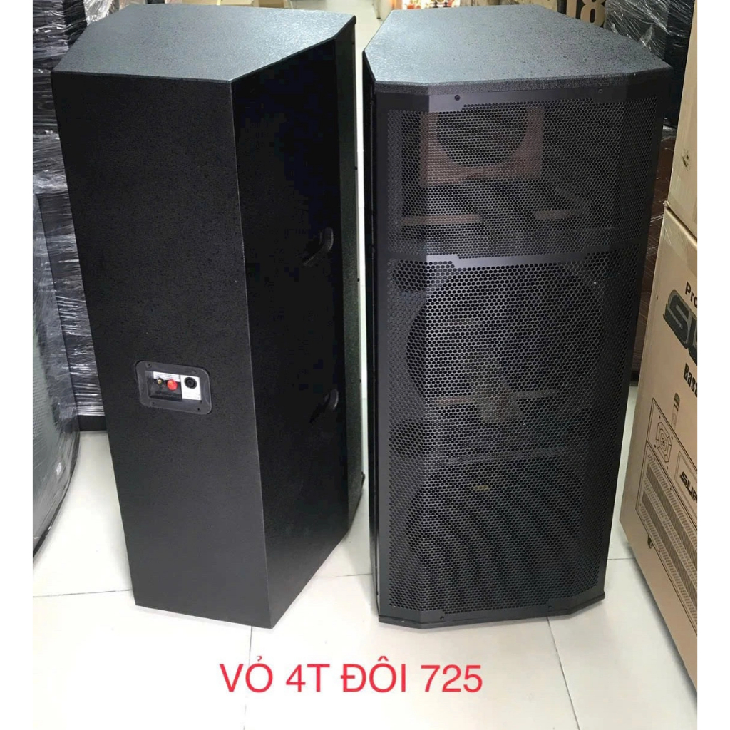 VỎ THÙNG LOA FULL ĐÔI 40 - VỎ FULL 2 BASS 40 VÀ 1 TREBLE KÈN ĐẦY ĐỦ PHỤ KIỆN