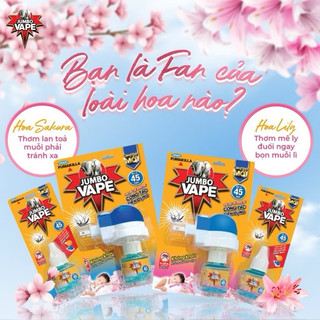 Bộ Máy Đuổi Muỗi Jumbo Hương Sakura Và Hương LiLy