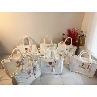 Túi Đựng Đồ Bỉm Sữa Cho Mẹ Và Bé Đi Chơi, Du Lịch – Vải Quilting Cao Cấp, Thêu Tên Theo Yêu Cầu, Kèm Tag Treo Độc Đáo