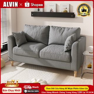 ALVIN sofa bed 1m7 Ghế sofa gỗ- sofa đơn sofa đậu hũ ghế sopha phòng khách,bộ sofa mini Thiết kế đẹp