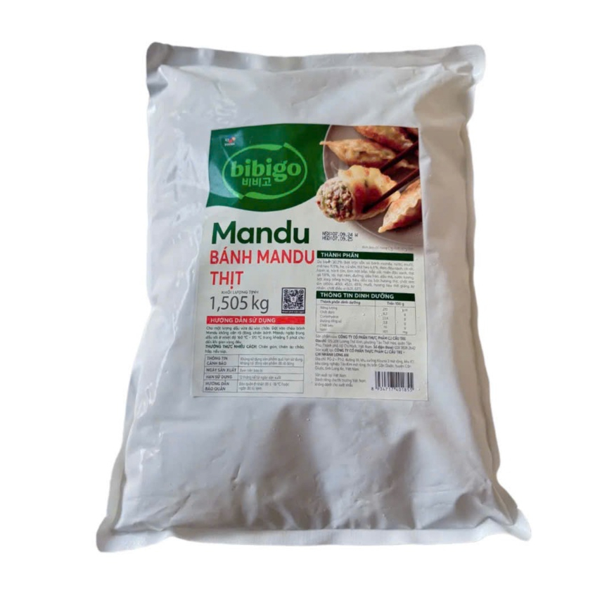 MANDU NHÂN THỊT BIBIGO GÓI 1.5KG