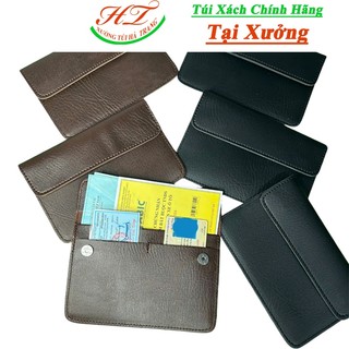 Ví đựng Cà Vẹt Oto Da 2 Ly Cao Câp Hà Trang. Ví Đựng Giấy Tờ Xe Ô Tô Bằng Da Cao Cấp