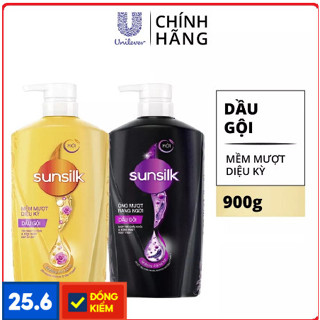  Dầu Gội Sunsilk 900g 2 màu đen và vàng 