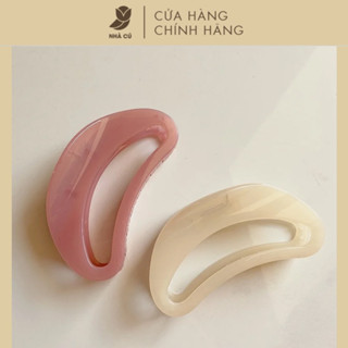  Kẹp Tóc Thạch Bán Nguyệt Size Lớn NHÀ CÚ Kẹp Bấm Càng Cua Phong Cách Hàn Quốc 5982 