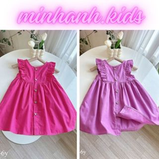 minhanhkids Váy bé gái sắc màu Đầm cánh tiên cho bé đi học đi chơi M99