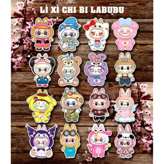 [ẢNH THẬT GIÁ XƯỞNG] SET 100 Bao lì xì tết Ất Tỵ 2025 Chibi labubu Phong bao lixi rắn mẫu hot