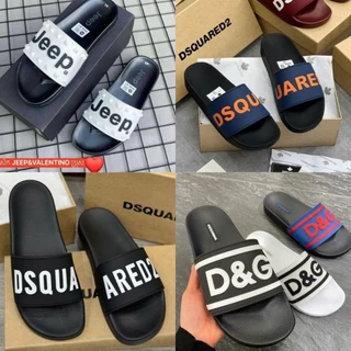 (FREE-SHIP) Dép lê nam DSQ, thời trang dép quai ngang cao cấp, Quai DC nước - Đế đúc nguyên khối chuẩn. Đủ màu Full size