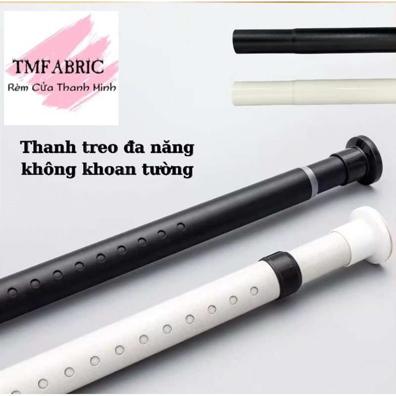 Thanh treo rèm cửa, cây treo đồ không cần khoan đục, Rèm Cửa TMFABRIC