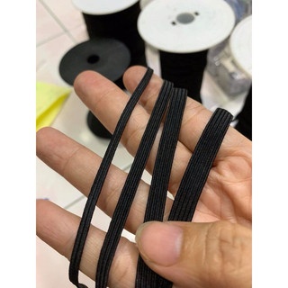 10m Thun luồn quần màu đen loại tốt hiệu Sài Gòn-10m Chun đen loại tốt