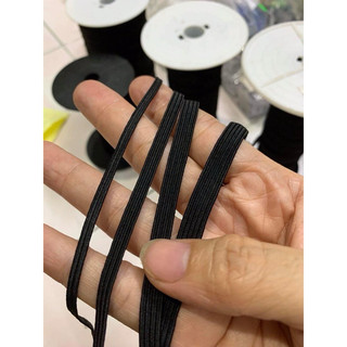 10m Thun luồn quần màu đen loại tốt hiệu Sài Gòn-10m Chun đen loại tốt