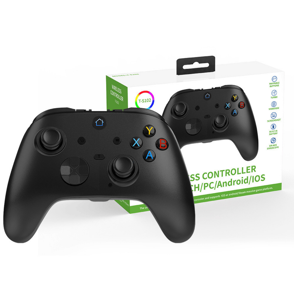 Tay cầm chơi game không dây S102 với Hall Effect, chức năng Macro nâng cao cho PC, Laptop, Android, iOS | BigBuy360 - bigbuy360.vn