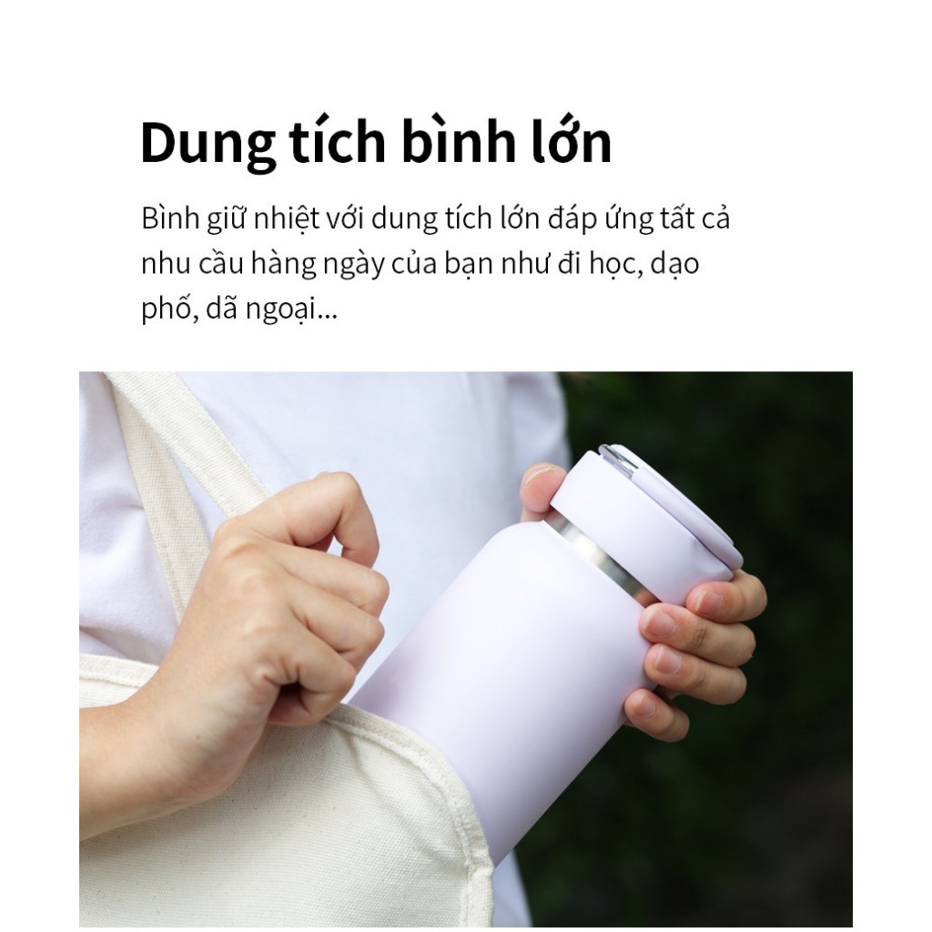 Bình Giữ Nhiệt LocknLock 650ML-800ML Sling Ring Có Quai Xách Cute Màu Pastel LHC4321-4322 T2C Mall | BigBuy360 - bigbuy360.vn