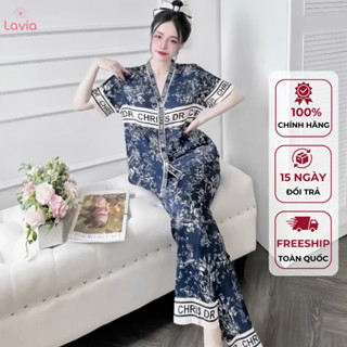  Bộ Pijama Lụa Latin Cao Cấp Sang Chảnh Lavia Chất Lụa Latin Hàng Loại 1 Siêu Mềm Mát Không Nhăn Áo Cộc Quần Dài P6 