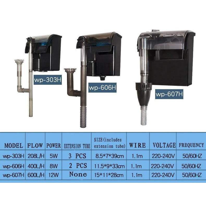 Máy lọc nước hồ cá 8W SOBO 606H dạng thác nước