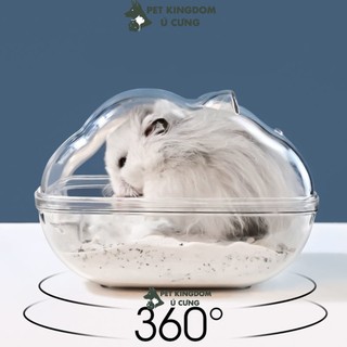 Nhà tắm mica nhiều size cho hamster