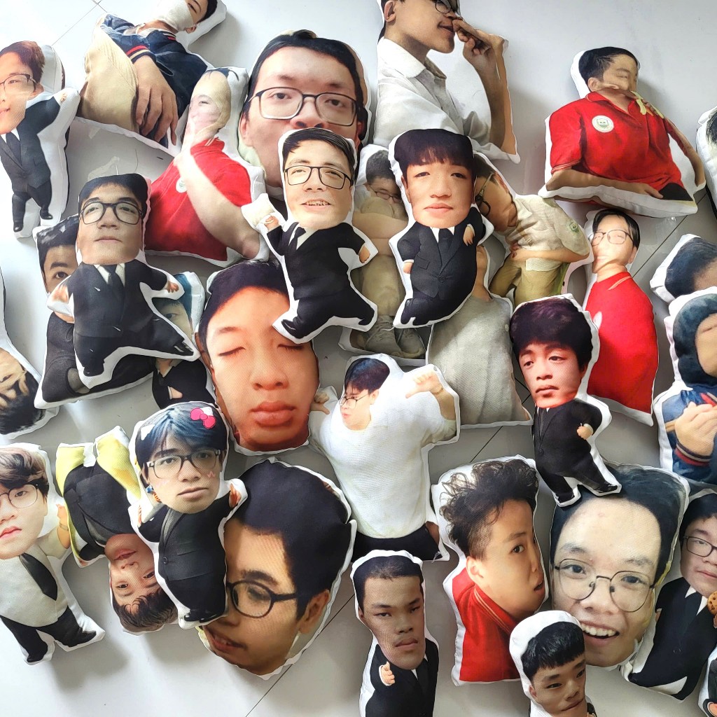  Gấu bông in hình người chó mèo làm theo yêu cầu 