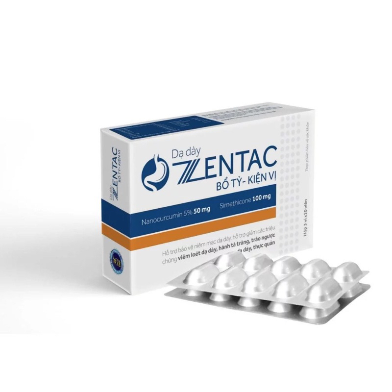 Dạ dày ZENTAC bổ tỳ, kiện vị ,hỗ trợ bảo vệ niêm mạc dạ dày,hỗ trợ giảm các triệu chứng của viêm loé