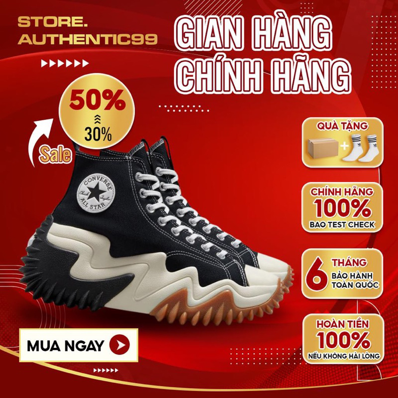    Kim Chi Sneaker Sốc SALE 50%    Giày_Convers Run Motion High Black  Fullbox-Bao Check 