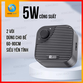 Máy Sủi Oxy YEE THẾ HỆ 5 Cao Cấp 5w |8w ,2 Màu TRẮNG | ĐEN - Siêu êm, Siêu Bền, Siêu Khỏe
