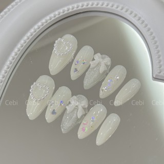  Móng úp nailbox thiết kế C828 màu thạch mắt mèo ẩn nhũ trái tim lấp lánh kỉ yếu đi tiệc cebi.nailbox 