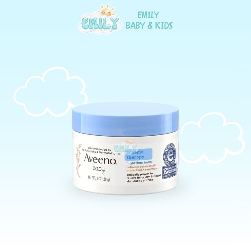 Kem chàm Aveeno Baby Eczema Nighttime dưỡng ẩm ban đêm cho bé