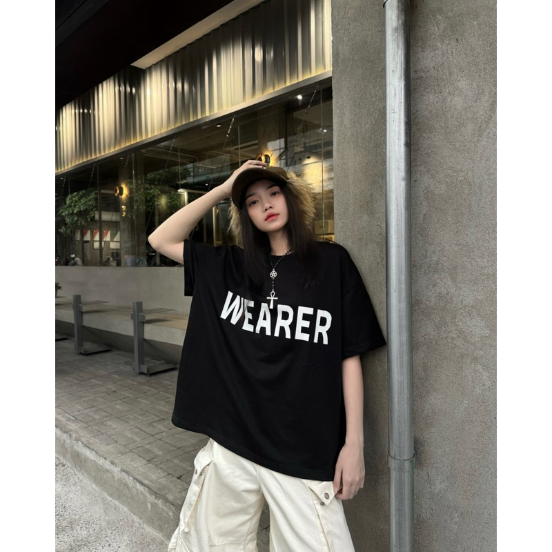 Áo thun BOXY WEARER 100% COTTON 250gsm - chữ in lụa - phong cách streetstyle nam nữ -CHOSEN