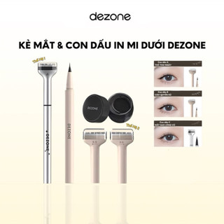   HỎA TỐC  Bút Kẻ Mắt Kèm Con Dấu In Mi Dưới DEZONE Hot Douyin Mix Đầu In Mới Và Hộp Mực Bản Vỏ Bạc 