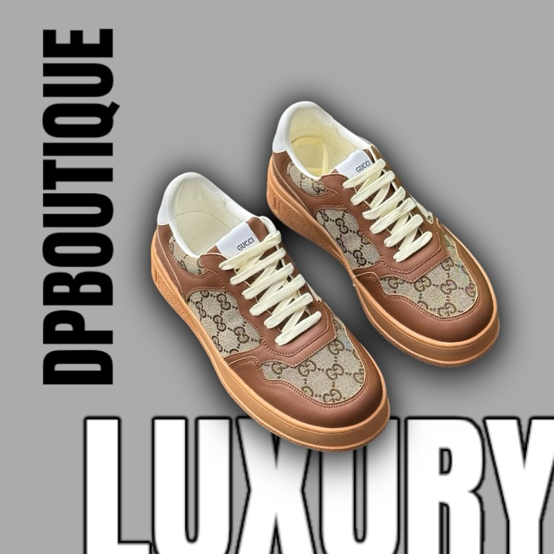 [ DPBoutique.hn 2 ] - Giày Sneaker G.C Nâu Thầy Huấn Đế Tăng Chiều Cao - Giày Sneaker G.C [ Full Box