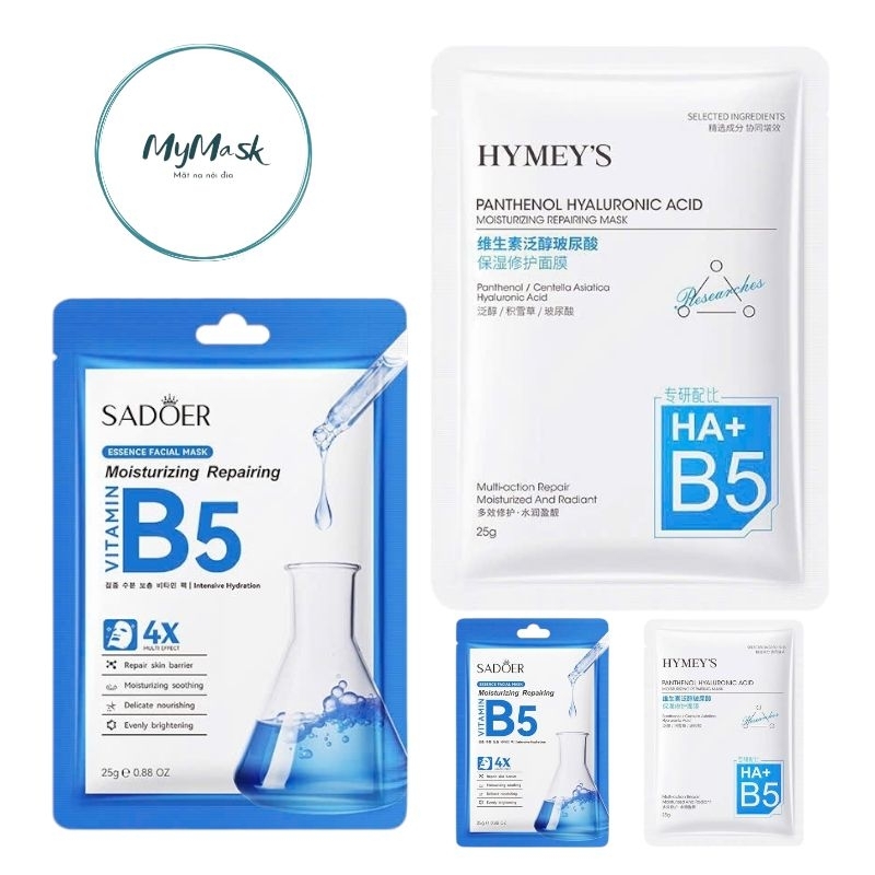 Combo 20-50 mặt Nạ B5 Sadoer + B5 Hymey's  Tái Tạo Phục Hồi , Dưỡng Ẩm , Cho Da , Mặt Nạ Cho Da Pell