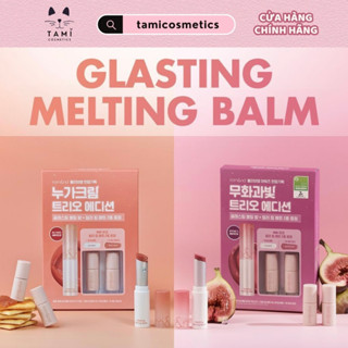 ( Olive Young ) Set Son Dưỡng Romand Glasting Melting Balm + Color Lip Matte Mini