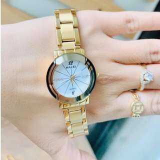 Cặp Đồng hồ Halei 457 nam nữ cao cấp chống xước, chống nước tuyệt đối