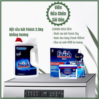 Bột rửa chén bát Finish Hương Chanh [tiết kiệm, phù hợp cho cả máy nhỏ]