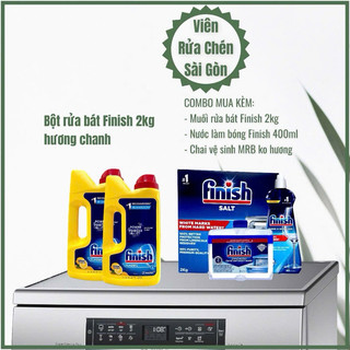 Bột rửa chén bát Finish Hương Chanh [tiết kiệm, phù hợp cho cả máy nhỏ]