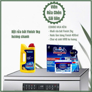 Bột rửa chén bát Finish Hương Chanh [tiết kiệm, phù hợp cho cả máy nhỏ]
