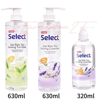 Gel rửa tay khô hương trà xanh - lavender Select 630ml / 320ml sát khuẩn tiện lợi không cần rửa nước