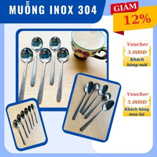 Muỗng inox 304 dày cao cấp dành cho phòng ăn gia đình, nhà hàng, khách sạn. Thìa inox 304 bền đẹp