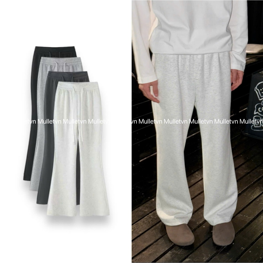 [ SAVAGE ]Quần Nỉ LOE Nhẹ Nam Nữ unisex Chất nỉ quần thể thao ống rộng Menwear Hot Trend