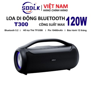 Loa Bluetooth siêu trầm Sodlk T300 Công suất 120W, Loa Không dây TWS Kết nối NFC, Chất lượng âm thanh HIFI