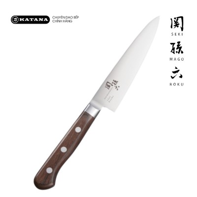 Dao gọt hoa quả của Nhật Bản cao cấp KAI Kujaku cán gỗ Petty - AB5451 (120mm)