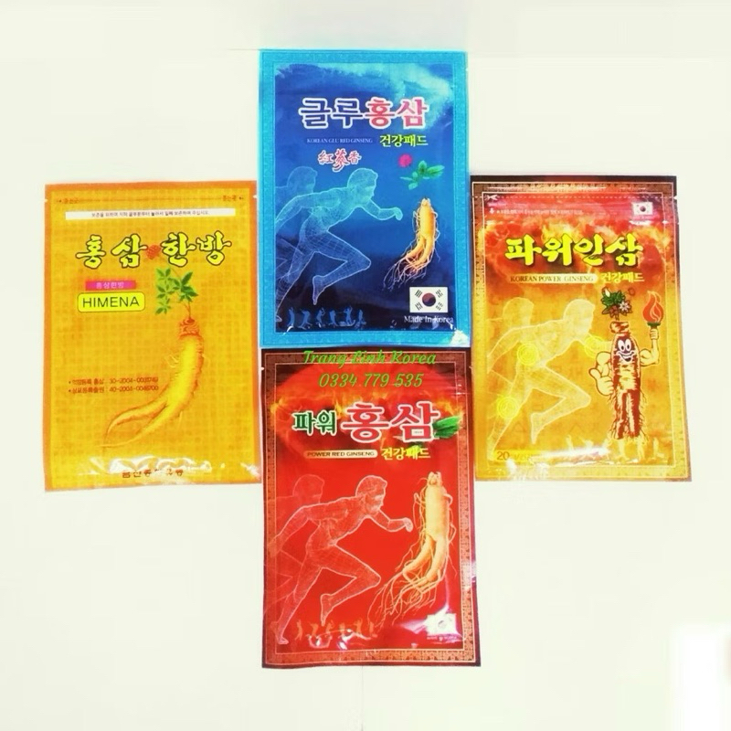 Cao dán hồng sâm giảm đau Hàn Quốc
