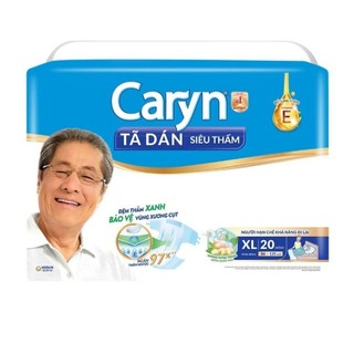 (mẫu mới) Bỉm dán Caryn XL20 miếng