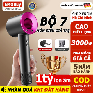 3000W Máy Sấy Tóc Công nghệ ion âm Giúp chăm sóc tóc Siêu tốc độ gió làm khô nhanh chóng 2 Chiều Nóng Lạnh Công suất