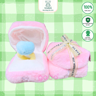 Gấu Bông Hộp Nhẫn Kim cương Quà tặng Cầu Hôn Bạn Gái