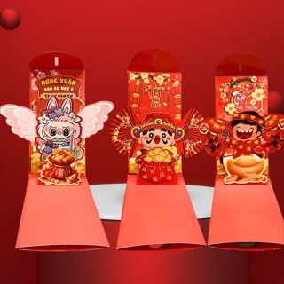  Set 6 Lì Xì LaBuBu 3D- Phong Bao Lì Xì Năm Mới 2026 Bính Ngọ- Được Chọn Mẫu 