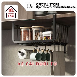 Khay lưới sắt để đồ dưới tủ bếp kèm thanh gài chắc chắn, kệ khung gài treo gon gàng chịu lực tốt