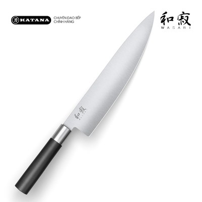 Dao thái thịt cá Nhật Bản cao cấp KAI Wasabi Black Chef - 6723C (230mm)