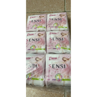 combo  6 gói bvs diana sensi mỏng không cánh mặt bông vi sợi 23cm ( gói 8 miếng ).