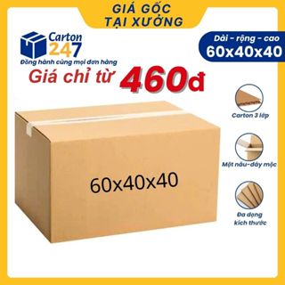 60x40x40 [Combo 10] Thùng carton chuyển nhà thùng giấy chuyển văn phòng kích thước lớn-Carton 247