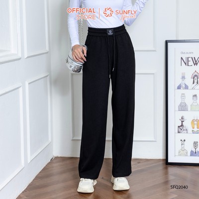 Quần dài nữ len tăm dáng suông SFQ2040